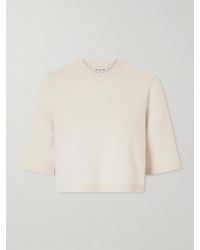 Alaïa - Cropped Cashmere-Blend Sweater - Lyst
