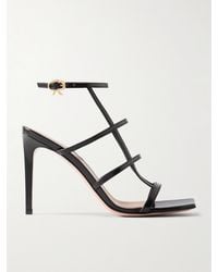Gianvito Rossi - 95 Glossed-Leather Sandals - Lyst