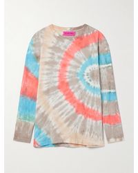 The Elder Statesman - Geode Oberteil Aus Jersey Aus Einer Baumwoll-Kaschmirmischung Mit Batikmuster - Lyst