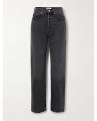 Agolde - Kelly Mid-Rise Straight-Leg Organic Jeans - Lyst