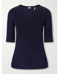 Agolde - Saige Ribbed Stretch-Jersey T-Shirt - Lyst