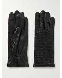 Agnelle - Stanilas Woven Leather Gloves - Lyst