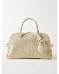 Jacquemus - Sac À Main En Daim Effet Croco Le Petit Turismo - Lyst