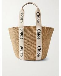Chloé - Chloe X Mifuko Woody Large Raffia Tote - Lyst