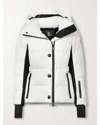 Moncler - Guyane Daunenjacke Aus Gestepptem Shell Mit Jersey-Einsätzen Und Kapuze - Lyst