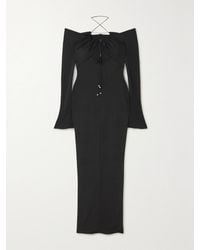16Arlington - Salm Off-The-Shoulder Cutout Stretch-Jersey Maxi Dress - Lyst