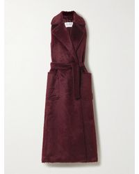 Max Mara - Belted Alpaca And Wool-Blend Coat - Lyst