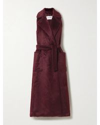 Max Mara - Mantel Aus Einer Alpakawoll-Wollmischung Mit Bindegürtel - Lyst