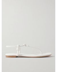 Gianvito Rossi - Juno Thong Knotted Leather Sandals - Lyst