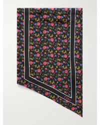 Chloé - Folk Floral-Printed Silk-Crepe Scarf - Lyst