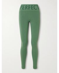 Perfect Moment - Ribbed Thermal Modal-Blend Leggings - Lyst