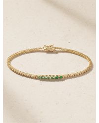 Jennifer Meyer - 18-Karat, Diamond And Emerald Tennis Bracelet - Lyst