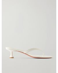 AMINA MUADDI - Juliette 45 Leather Thong Sandals - Lyst