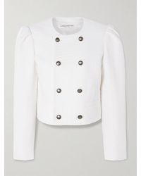 Alessandra Rich - Doppelreihige, Verkürzte Jacke Aus Bouclé-Tweed - Lyst
