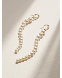 Mateo - 14-Karat, Pearl And Diamond Earrings - Lyst