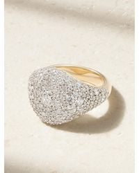 Lucy Delius - Signature 14-Karat Diamond Signet Ring - Lyst