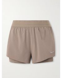 Nike - Swift Mehrlagige Shorts Aus „Dri-Fit“-Material - Lyst