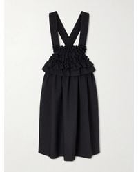 Comme des Garçons - Ruffled Stretch-Georgette Dress - Lyst