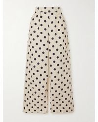 Cara Cara - Josephine Polka-Dot Linen Wide-Leg Pants - Lyst