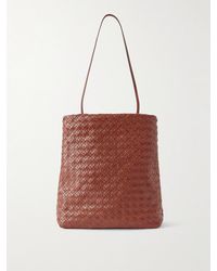 The Row - Lilou Schultertasche Aus Strukturiertem Leder - Lyst