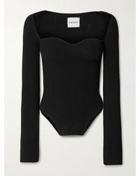 KHAITE - Maddy Ribbed-Knit Sweater - Lyst