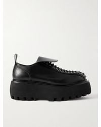 McQueen - Leather Platform Brogues - Lyst