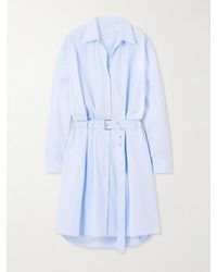 Dries Van Noten - Belted Cotton-Poplin Shirt Dress - Lyst