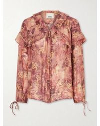 Isabel Marant - Charis Silk-Chiffon Blouse - Lyst