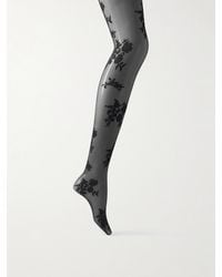 Valentino Garavani - Strumpfhose Aus Stretch-Spitze - Lyst