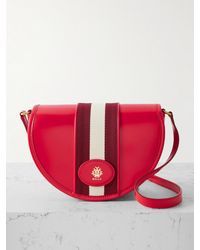 Bally - Beckett Webbing-Trimmed Leather Shoulder Bag - Lyst