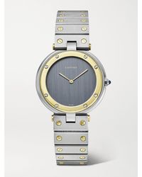 Stephanie Windsor - Cartier Vintage 1980S Vendome 32Mm Stainless Steel And 18-Karat Watch, Ref. No. 8191 - Lyst