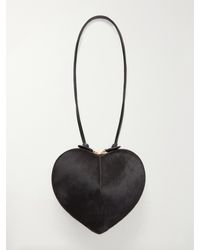 Alaïa - Le Coeur Leather-Trimmed Calf Hair Shoulder Bag - Lyst