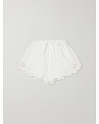 SIR. - Klara Broderie Anglaise Cotton Shorts - Lyst