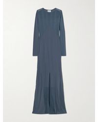 Jean Paul Gaultier - Paneled Ribbed Stretch-Jersey Maxi Dress - Lyst