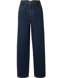 Current/Elliott Mid-rise Wide-leg Jeans - Blue