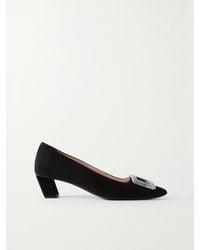 Roger Vivier - Escarpins En Daim À Ornements Belle Vivier 45 - Lyst