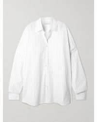 Dries Van Noten - Oversized Pinstriped Cotton-Poplin Shirt - Lyst