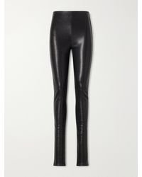 Ann Demeulemeester - Florence Leather Skinny-Leg Pants - Lyst