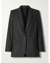 Nili Lotan - Diane Checked Wool-Blend Blazer - Lyst