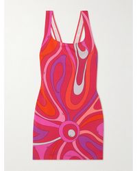 Emilio Pucci - Printed Stretch-Jersey Mini Dress - Lyst