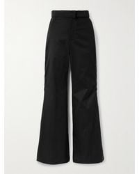 Sa Su Phi - Elettra Cotton-Twill Wide-Leg Pants - Lyst