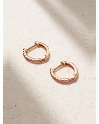 Anita Ko - Huggies 18-Karat Rose Sapphire Earrings - Lyst