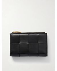 Bottega Veneta - Cassette Intrecciato Leather Wallet - Lyst