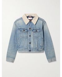 The Row - Joras Twill-Trimmed Denim Jacket - Lyst