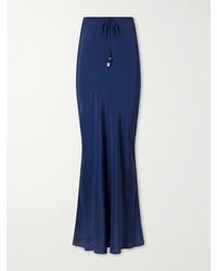BERNADETTE - Emily Satin Maxi Skirt - Lyst