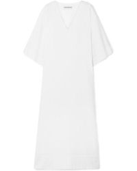Mara Hoffman + Net Sustain Paola Organic Cotton-voile Kaftan - White