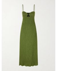 Johanna Ortiz - Dream Spinner Crinkled-Crepe Midi Dress - Lyst