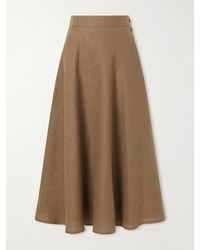 Ralph Lauren - Kenzie Linen Maxi Skirt - Lyst