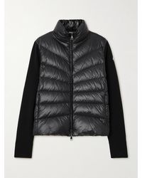 Moncler - Wool And Shell Quilted Down Jacket - Lyst