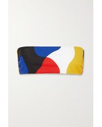 Mara Hoffman + Net Sustain Abigail Bandeau-bikini-oberteil Mit Print - Weiß